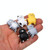 Fat Cat 3D Refrigerator Magnet Magnetic Sticker Phone Case DIY Accessories(Yellow)