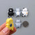 Fat Cat 3D Refrigerator Magnet Magnetic Sticker Phone Case DIY Accessories(Yellow)