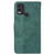 For Nokia C22 Geometric Embossed Leather Phone Case(Green)