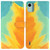 For Nokia C12 Watercolor Pattern Flip Leather Phone Case(Autumn Leaf)