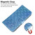For Tecno Spark 10 / Spark 10C Colorful Magnetic Buckle Leather Phone Case(Blue)