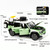 Simulation 1:24 7 Open Doors Alloy Off-Road SUV Car Sound Light Model Children Toy Ornament(Green)