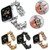 Big Denim Chain Metal Watch Band For Apple Watch 7 45mm(Black) Big Denim Chain Metal Watch Band For Apple Watch 7 45mm(Black)
