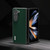 For Samsung Galaxy Z Fold5 ABEEL Genuine Silky Soft Black Edge Phone Case(Green)