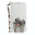 For Nokia C32 3D Colored Horizontal Flip Leather Phone Case(Pug)