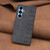 For Samsung Galaxy A54 Plaid Embossed Leather Phone Case(Black)