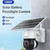 SHIWOJIA IP66 Waterproof 4G 3MP Solar Dome IP Camera, Two-way Audio & PIR Motion Detection & Night Vision, Version:US(White)