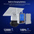SHIWOJIA IP66 Waterproof 4G 3MP Solar Dome IP Camera, Two-way Audio & PIR Motion Detection & Night Vision, Version:US(White)