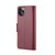 For iPhone 11 Pro CaseMe 023 Butterfly Buckle Litchi Texture RFID Anti-theft Leather Phone Case(Wine Red)