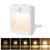 NL2101 Motion Sensor LED Night Light AC Plug Dimming Sleep Lights,Spec: Warm White EU Plug