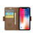 For iPhone XS CaseMe 023 Butterfly Buckle Litchi Texture RFID Anti-theft Leather Phone Case(Brown)