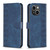 For iPhone 13 Plaid Embossed Leather Phone Case(Blue) For iPhone 13 Plaid Embossed Leather Phone Case(Blue)