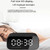 BT510 15W LED Clock Wireless Charging Bluetooth Speaker Multifunctional Smart Mirror Alarm Clock Audio(Iron Black)