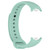 For Xiaomi Mi Band 8 Solid Color Stainless Steel Plug Replacement Watch Band (Blue Green)