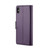 For iPhone XS CaseMe 023 Butterfly Buckle Litchi Texture RFID Anti-theft Leather Phone Case(Pearly Purple)