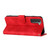 For Samsung Galaxy S21 5G Line Pattern Skin Feel Leather Phone Case(Red)