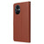 For OPPO A96 5G / Reno7 Z / Reno8 Z Multifunctional 3 Card Slots Leather Phone Case(Brown)