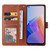 For OPPO A96 5G / Reno7 Z / Reno8 Z Multifunctional 3 Card Slots Leather Phone Case(Brown)