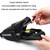 2pcs Mountain Bike Quick Release Saddle Bag Tool Bag(No Logo Black)