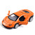 1:36 Simulation Alloy Sports Car Model Children Toy Car Baking Cake Decorative Ornament(Orange)