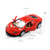 1:36 Simulation Alloy Sports Car Model Children Toy Car Baking Cake Decorative Ornament(Orange)