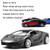 1:36 Simulation Alloy Sports Car Model Children Toy Car Baking Cake Decorative Ornament(Orange)