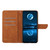 For Samsung Galaxy A03 164mm Stitching Embossed Leather Phone Case(Brown)