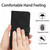For Samsung Galaxy A22 5G Stitching Embossed Leather Phone Case(Black)