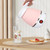 Portable Folding Silicone Electric Kettle for Household Travel US Plug 110V(Pink)