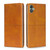 For Samsung Galaxy F14 5G Cow Texture Magnetic Leather Phone Case(Light Brown)
