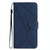 For Samsung Galaxy A22 5G Stitching Embossed Leather Phone Case(Blue)