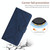 For Samsung Galaxy A22 5G Stitching Embossed Leather Phone Case(Blue)