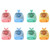 CS1319 Desktop Small Hydrating Spray Cartoon Fan Rechargeable Silent Humidifying Fan(Deer Yellow)
