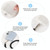 Universal Mixed Color Mobile Phone Lanyard(Black White Mint)