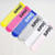 3pairs Spring And Autumn Student Children Skin-Friendly Alphabet SUP Mesh Long Cotton Socks About 42cm(Yellow)