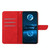 For iPhone 14 Pro Max Stitching Embossed Leather Phone Case(Red)