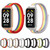 For Redmi Band 2 Mijobs Metal Shell Breathable Nylon Loop Watch Band(Rainbow Rose Gold)