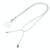 Universal Mixed Color Mobile Phone Lanyard(White Grey)