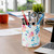 PU Leather Tool Storage Box Desktop Pen Holder(Blooming Rich)