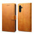 For Samsung Galaxy A34 5G GUSSIM Horizontal Flip Leather Phone Case(Khaki)