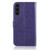 For Samsung Galaxy S23 5G Global Wind Chime Owl Embossing Pattern Leather Phone Case(Purple)
