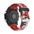 For Garmin Fenix 6X 26mm Camouflage Printed Silicone Watch Band(Red+Army Camouflage)