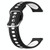 For Samsung Galaxy Watch 42mm 20mm Breathable Two-Color Silicone Watch Band(Black+White)