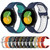 For Samsung Galaxy Watch 42mm 20mm Breathable Two-Color Silicone Watch Band(Black+White)