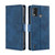 For Nokia G11 Plus Skin Feel Crocodile Magnetic Clasp Leather Phone Case(Blue)
