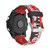 For Garmin Fenix 6X Sapphire 26mm Camouflage Printed Silicone Watch Band(Red+Army Camouflage)