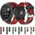For Garmin Enduro 2 26mm Camouflage Printed Silicone Watch Band(Red+Jellyfish Camouflage)
