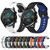 For Huawei Watch GT2 42mm 20mm Breathable Two-Color Silicone Watch Band(Black+Lime Green)