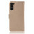 For Samsung Galaxy S23 5G Global Wind Chime Owl Embossing Pattern Leather Phone Case(Gold)