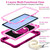 For Huawei MatePad SE 10.4 360 Degree Rotation PC Contrast Silicone Tablet Case(Rose Red + Pink) For Huawei MatePad SE 10.4 360 Degree Rotation PC Contrast Silicone Tablet Case(Rose Red + Pink)